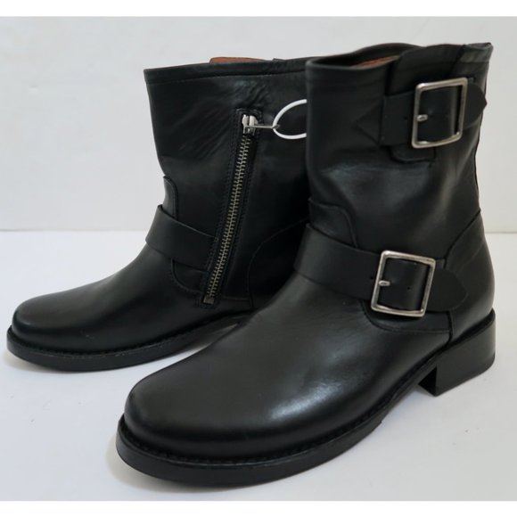 FRYE Vicky Engineer boots black New w/o box - Picture 5 of 11